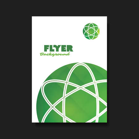 Cover Design Template with Globe Design Background - Greenのイラスト素材