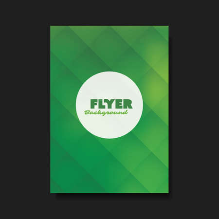 Abstract or Cover Design Template with Green Blurred Backgroundのイラスト素材