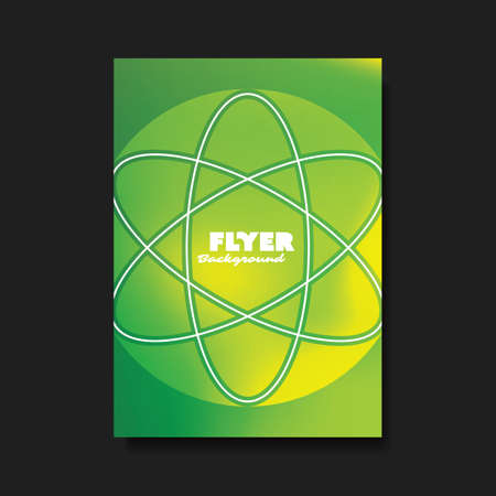 Flyer or Cover Design Template with Abstract Background - Greenのイラスト素材