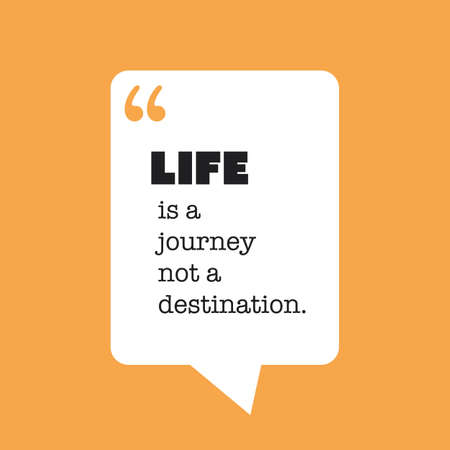 Life Is A Journey Not A Destination. - Inspirational Quote, Slogan, Saying on an Abstract Black Backgroundのイラスト素材