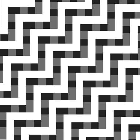 Black and White Zig Zag Lines Pattern - Background Designのイラスト素材