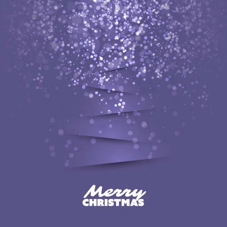 Modern Abstract Christmas Greetings Card Design With Christmas Tree Backgroundのイラスト素材