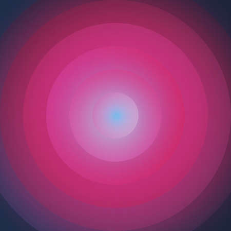 Abstract Colorful Concentric Circles Pattern on Blurred Background, Vector Designのイラスト素材