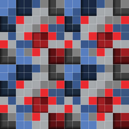 Colorful Checkered template design.のイラスト素材