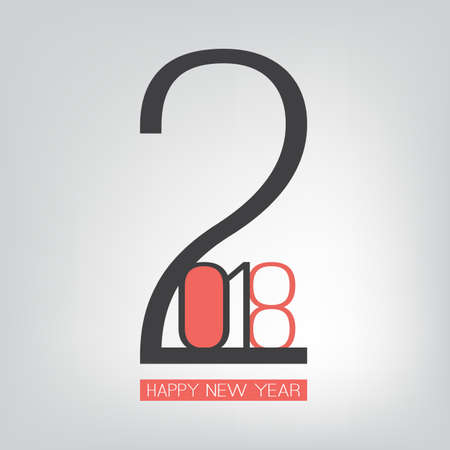 Happy New Year greeting card design.のイラスト素材