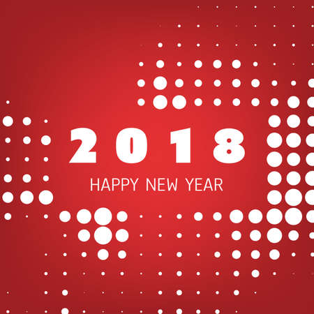 Happy New Year greeting card design.のイラスト素材