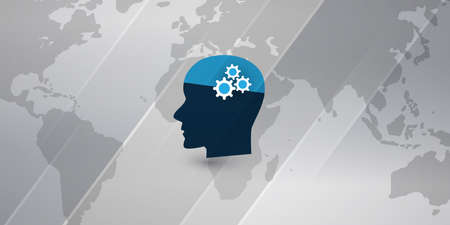 Machine Learning, Artificial Intelligence, Cloud Computing and Networks Design Concept with Robot or...
