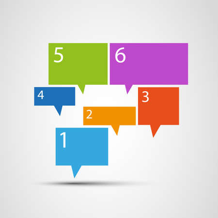 Speech Bubble Set - Infographic Designのイラスト素材