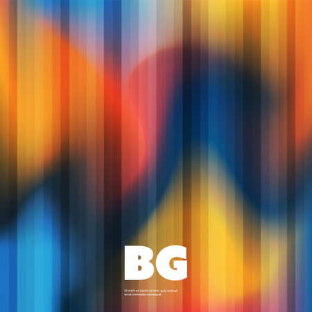 Colorful Wallpaper, Background, Flyer or Cover Design for Your Business with Abstract Striped and Blurred Pattern - Applicable for Reports, Presentations, Placards, Posters - Creative Vector Templateのイラスト素材