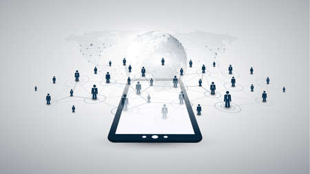 Networks - Business Connections - Social Media Concept Design
