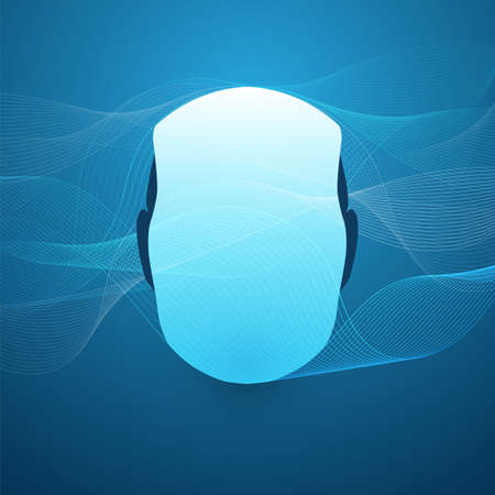 Machine Learning, Artificial Intelligence and Networks Design Concept with Robot Head