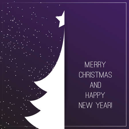 Seasons Greetings, Christmas and New Year Card Design Templateのイラスト素材