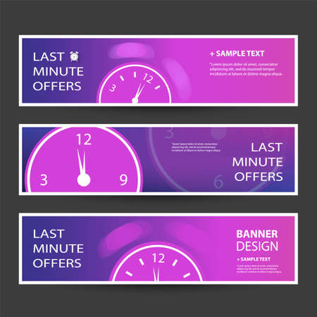 Last Minute Offer Headers or Banners Template for Your Advertisementのイラスト素材