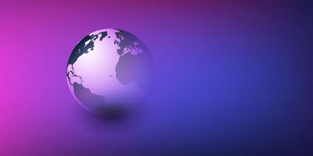 Earth Globe Design - Global Business, Technology, Globalisation Concept, Vector Templateのイラスト素材