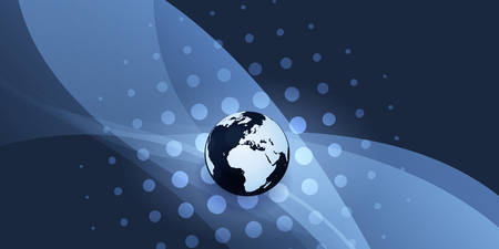 Earth Globe Design - Global Business, Technology, Globalisation Concept, Vector Templateのイラスト素材