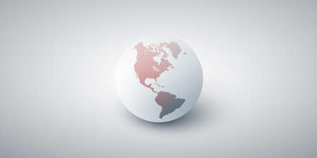 Earth Globe Design - Global Business, Technology, Globalisation Concept, Vector Templateのイラスト素材