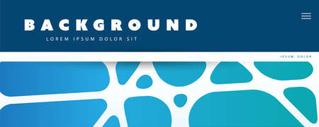 Abstract Green and Blue Minimal Geometric Pattern Background, Multi Purpose Template, Gradient Shapes Composition, Futuristic Poster, Header or Landing Page Design - Vector Illustrationのイラスト素材