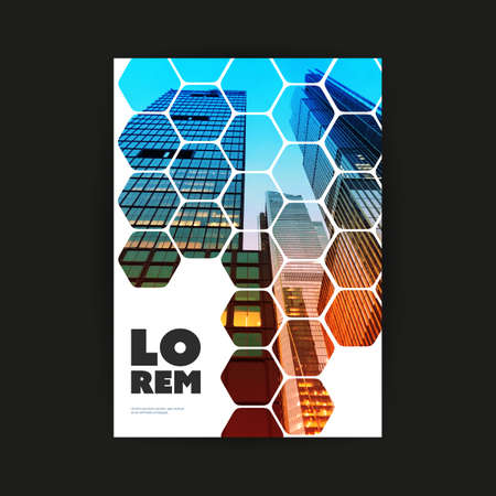 Modern Style Flyer or Cover Design for Your Business with Skyscraper, Urban Theme - Applicable for...