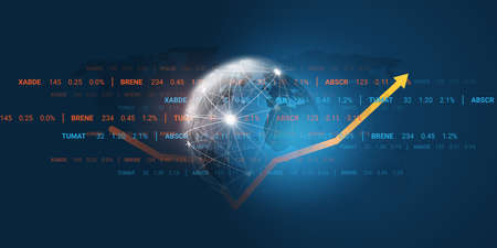 Financial Success in Stock Exchange - Digital Stock Trading, Banking - Business, Fintech Concept...