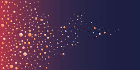 Abstract Dark Red Spotted Pattern - Random Placed 3D Lit Balls - Geometric Texture with Copyspace, Generative Art, Vector Backgroundのイラスト素材