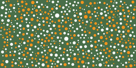Lots of Various Colorful Randomly Placed, and Sized Spots, Circles, Flowers Pattern - Modern Style Texture, Background, Design Element in Editable Vector Formatのイラスト素材