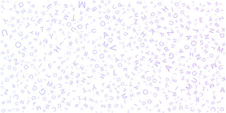 Various Colorful Random Letters Pattern - Texture, Background, Design Element in Editable Vector...