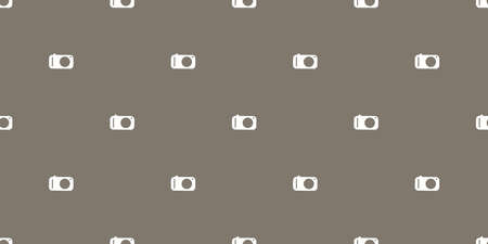 Set of Many Small Vintage Cameras Pattern on Brown Background for Wallpaper, Wrapper, Placard, Poster, Cover Designs - Illustration in Editable Vector Formatのイラスト素材