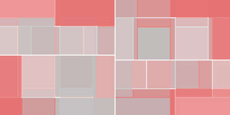 Simple Rectangular Tiled Frames of Various Sizes, Colored in Shades of Purple and Grey - Geometric...