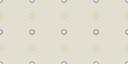 Abstract Round Simple Symbols Pattern on Grey Background Design, Pattern in Editable Vector Format