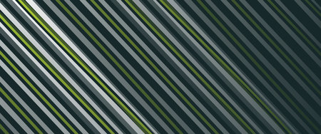 Abstract White, Grey, Dark Blue and Green Slanted Crossing Lines, Striped Pattern, Lines of Various...