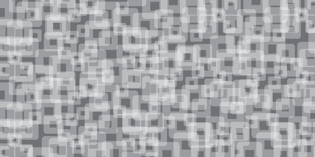 Grey Translucent Rounded Geometric Square Shapes - Abstract Background Desgin Template, Vector Applicable for Web, Technology or Science, Base for Presentations, Posters, Placards, Covers or Brochuresのイラスト素材