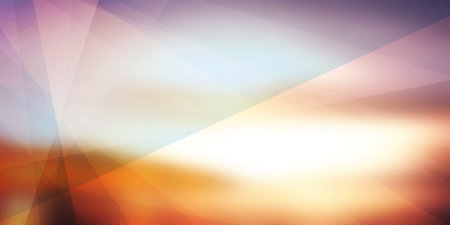 Brown and Light Blue Modern Style Triangle Shaped Translucent Overlaying Planes,Geometric Shapes Pattern, Broken Glass Effect, Abstract Futuristic Wide Scale Vector Background, Texture Design Templateのイラスト素材