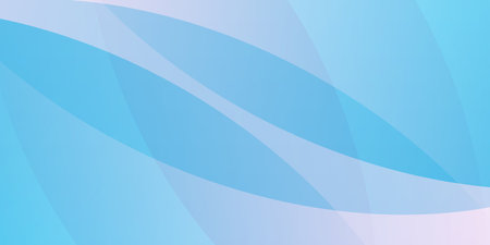 Pink and Blue Futuristic Abstract Gradient Texture - Transparent Overlaying Wavy Lines, Curves Pattern - Wide Scale Background Creative Design Template - Illustration in Freely Editable Vector Formatのイラスト素材