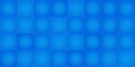 Abstract Blue Mosaic Surface Pattern with Randomly Shaped Blue Square Tiles - Geometric Mosaic Texture - Vector Background Designのイラスト素材