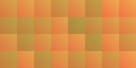 Abstract Tiled Surface Pattern, Squares Colored in Random Shades of Red and Brown and Green - Wide Scale Geometric Mosaic Texture - Generative Art, Vector Background Designのイラスト素材