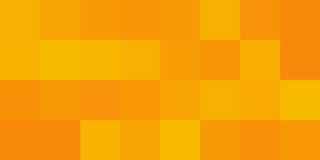 Abstract Tiled Surface Pattern, Squares Colored in Random Shades of Orange and Brown - Wide Scale Geometric Mosaic Texture - Generative Art, Vector Background Designのイラスト素材