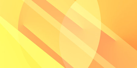 Yellow, Orange and Red Abstract Background Design - Geometric Shapes: Circles, Triangles, Squares, Stripes, Lines - Color Gradient - Modern, Futuristic, Colorful and Bright Web Bannerのイラスト素材