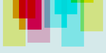Rectangular Shapes, Layers, Riso Print Effect Graphics for Fabric, Textile, Clothing, Wrapping Paper, Wallpaper, Poster - Vector Pattern Graphic Design Perfect For Your Decoration or Designのイラスト素材