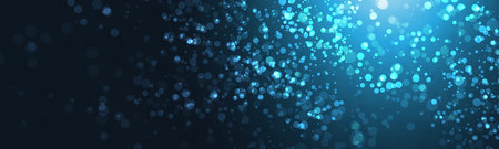 Banner Design Template with Abstract Blurred Colorful Background - Blue and White Colors, Dark Wide Scale Multipurpose Creative Vector Design for Web, Greeting Cards, Holiday Events, Postersのイラスト素材