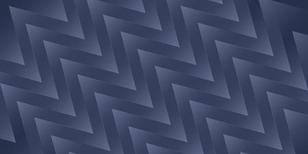 Abstract Blue Wavy Triangles Pattern - Texture with Copyspace, Vector Design on Dark Background