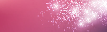 Banner Design Template with Abstract Blurred Colorful Background - Pink and White Colors, Light Wide Scale Multipurpose Creative Vector Graphic Design for Web, Greeting Cards, Holiday Events, Postersのイラスト素材