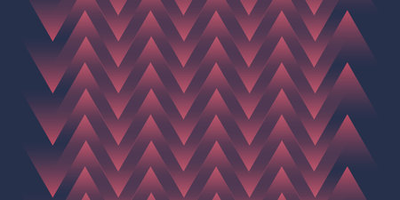 Abstract Red Wavy Translucent Triangles Layered Pattern - Texture with Copyspace, Vector Template Design on Dark Backgroundのイラスト素材