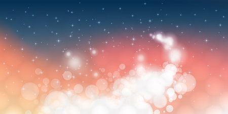 Abstract Starry Sky - Holiday, Christmas Background Designのイラスト素材