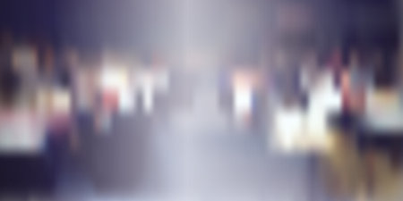 Abstract Colorful Blurred Header Background Template, Futuristic Poster or Landing Page Background Design - Blurry Urban Scene, Vector Illustrationのイラスト素材