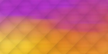 Tiles of Translucent Squares Beyond a Texture Colored in Shades of Orange and Purple and Brown - Geometric Mosaic Pattern, Glossy Grid on Blurred Abstract Gradient Background - Vector Design Templateのイラスト素材
