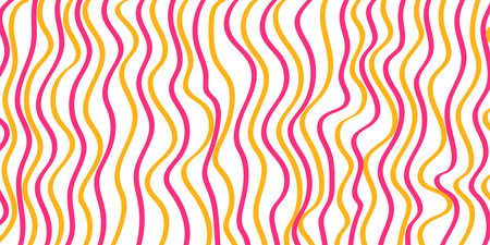 Red and Yellow Retro Style Wallpaper, Background Design for Your Business with Abstract Geometric Lines Pattern - Applicable for Web, Presentations, Placards, Posters - Creative Vector Templateのイラスト素材