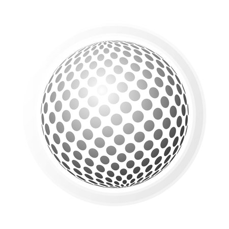 Black Lit Digital Globe Design Vector with Bright Spotted Swirly Patterned Surface - Vector Illustration Isolated on White Backgroundのイラスト素材