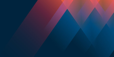 Dark Blue, Brown and Red Abstract Lit Blurry Gradient Surface, Texture - Slanted Crossing Lines Pattern with Low Lights - Wide Scale Background - Design Template, Illustration in Vector Formatのイラスト素材