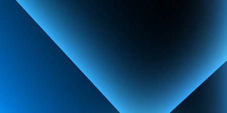 Abstract background featuring smooth dark blue gradients with overlapping transparent geometric shapes. Ideal for business presentations, website design, digital marketing and modern branding projectsのイラスト素材