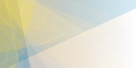 A light abstract background with intersecting lines and subtle color gradients, forming a modern geometric design. The translucent shapes create a harmonious and versatile visual effect.のイラスト素材